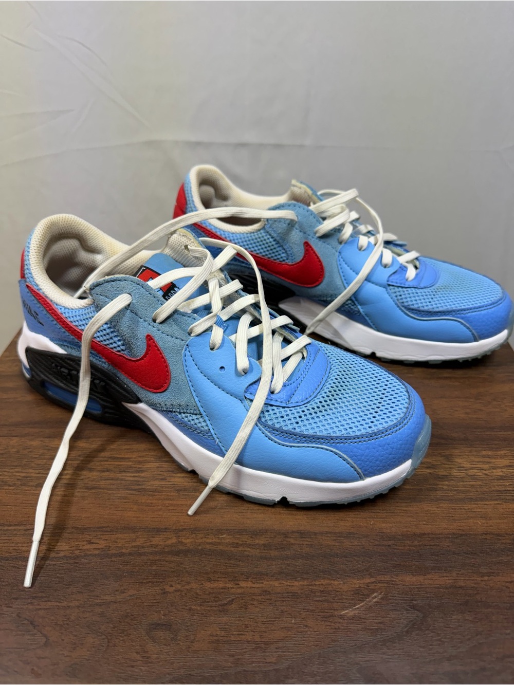 Nike AirMax Blue and Red Men's Athletic Sneakers